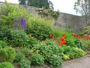Small section of the Walled Garden at Blair Castle.