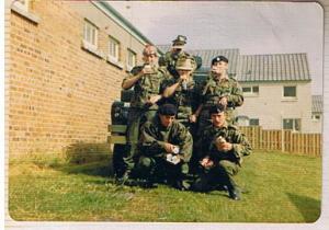 Top to bottom: John Worsell, Mick Bush, Jim Farrell, Dave Crisp, John Rowley, me